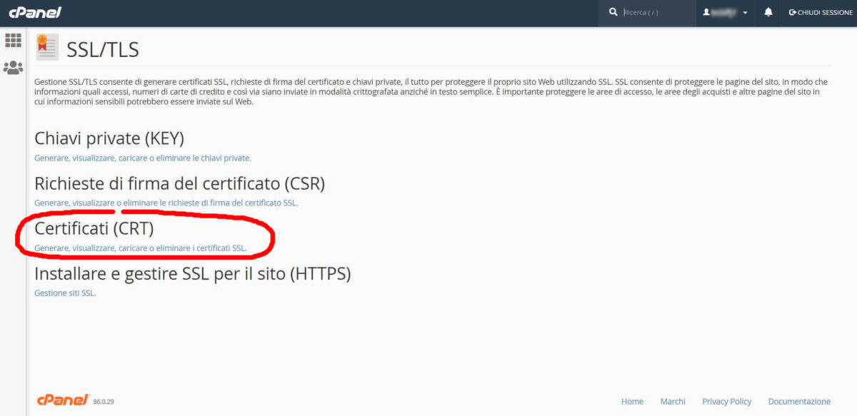 SSL - Certificati (CRT)